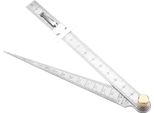 Acciaio Inox Saldatura Taper Feeler Gauge Ruler Hole Inspection Tool 1-15Mm