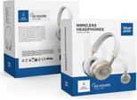 Blue Star, Auricolare Bluetooth 40 Ore Di Autonomia Microfono Pulsanti Multifunzione, Bianco