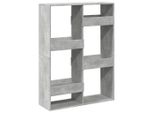 Syfax™ Libreria Grigio Cemento 100X33X135 Cm In Legno Multistrato