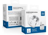 Blue Star, Cuffie Bluetooth Con Microfono Integrato A Sfioramento, Bianco
