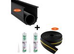 Kit Di Sigillatura Per Soglie E Basi Di Porte Di Garage 4,87 M - Guarnizione Impermeabile Per Porte Di Garage