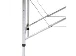 Vidaxl Lettino Da Massaggio Con Struttura In Alluminio, Pieghevole A 3 Zone, Bianco Crema