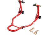 Cavalletto Per Ruota Posteriore 385Kg - Paddock Per Sollevamento Bobina Posteriore - Braccio Oscillante Rosso - Cavalletto Per Moto