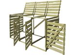 Cassonetto Per Rifiuti Da 3 Tonnellate 240 L Legno Impregnato