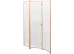 Divisorio 3 Pezzi Crema 120 X 170 X 4 Cm Tessuto