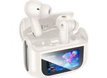 Hoco EQ21 Tws Cuffie Anc+Enc Custodia Per Touchscreen Bianco