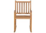 Vidaxl Sedia A Dondolo In Legno Massiccio Teak