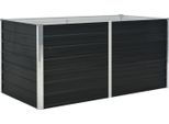 Vidaxl Letto Rialzato Antracite 160 X 80 X 77 Cm Acciaio Zincato