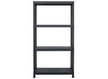 Portaoggetti Nero 100 Kg 60 X 30 X 138 Cm Plastica