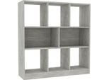Libreria Grigio Cemento 97,5X29,5X100 Cm Materiale A Base Di Legno