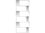 Libreria/Divisorio Bianco 80X24X192 Cm In Materiale Ligneo