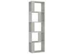 Libreria/Divisorio Grigio Cemento 45X24X159 Cm Materiale A Base Di Legno