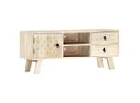 Mobile Tv 110 X 30 X 44 Cm Legno Massiccio Di Mango