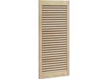 Vidaxl Armadio Con Anta Naturale 110 X 2,1 X 49,5 Cm In Legno Di Pino Massiccio
