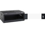 Vidaxl Armadio Di Rete Con Contenitore Nero 53 X 35 X 21 Cm In Acciaio