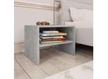 Comodino Grigio Cemento 40X30X30 Cm Materiale A Base Di Legno