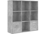 Syfax™ Libreria Grigio Cemento 98X30X98 Cm In Legno Multistrato