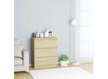 Vidaxl Credenza Rovere Sonoma 60X35X76 Cm Materiale A Base Di Legno