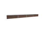 Vidaxl Letto Da Giardino Rialzato Acciaio Zincato 600X80X45 Cm Marrone