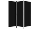 Divisorio 3 Pezzi Nero 150X180 Cm