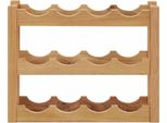 Portabottiglie Per 12 Bottiglie 47 X 21 X 36 Cm In Rovere Massiccio