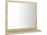 Vidaxl Specchio Da Bagno Rovere Sonoma 40X10,5X37 Cm Materiale A Base Di Legno
