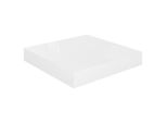 Vidaxl Scaffale Galleggiante Bianco Lucido 23X23,5X3,8 Cm Mdf