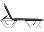 Lettino Prendisole In Alluminio E Textilene Nero