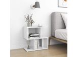Comodini 2 Pz. Bianco Lucido 50X30X51,5 Cm Materiale A Base Di Legno