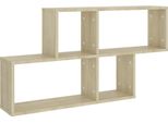 Vidaxl Scaffale A Muro Rovere Sonoma 100X18X53 Cm Materiale A Base Di Legno