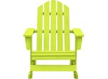 Sedia A Dondolo Adirondack In Legno Massiccio Di Abete Verde