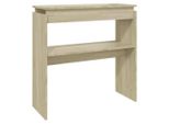 Tavolo Consolle Rovere Sonoma 80X30X80 Cm Materiale A Base Di Legno