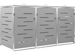 Vidaxl Contenitore Per Rifiuti Da 3 Tonnellate 207X77,5X115 Cm In Acciaio Inox