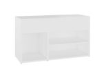 Vidaxl Panca Per Scarpe Bianca 80X30X45 Cm Materiale A Base Di Legno