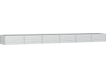 Vidaxl Letto Da Giardino Rialzato 600X80X45 Cm Acciaio Zincato Argento