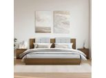 Comodini 2 Pz. Marrone Miele 40X30,5X40 Cm In Legno Di Pino Massiccio