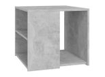 Tavolino In Cemento Grigio 50X50X45 Cm Materiale A Base Di Legno