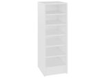 Vidaxl Scarpiera Bianca 31,5X35X90 Cm Materiale A Base Di Legno