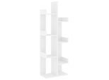 Vidaxl Libreria Bianca 48X25,5X140 Cm Materiale A Base Di Legno