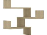 Vidaxl Mensole Angolari A Parete 2 Pezzi Rovere Sonoma 40X40X50 Cm Materiale A Base Di Legno