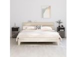 Comodini Hamar 2 Pz. Grigio Chiaro 40X35X62 Cm In Legno Massiccio