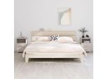 Comodini Hamar 2 Pz. Bianco 40X35X62 Cm In Legno Massiccio