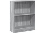 Libreria Grey Sonoma 60X24X76 Cm Materiale A Base Di Legno