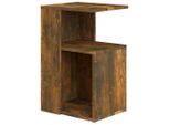 Tavolino In Rovere Fumé 36X30X56 Cm Materiale A Base Di Legno