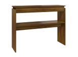 Tavolo Consolle Look Rovere Marrone 102X30X80 Cm Materiale A Base Di Legno