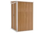 Vidaxl Capannone Attaccato Marrone 118X100X178 Cm Acciaio Zincato