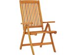 Vidaxl Sedie Da Giardino Pieghevoli 2 Pz. Legno Massiccio Di Eucalipto