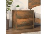 Vidaxl Comodino Rovere Fumé 40X30X40 Cm Materiale A Base Di Legno