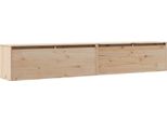 Vidaxl Armadi A Muro 2 Pezzi 100X30X35 Cm In Legno Di Pino Massiccio