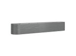 Vidaxl Letto Rialzato In Acciaio Verniciato A Polvere 440X80X68 Cm Grigio